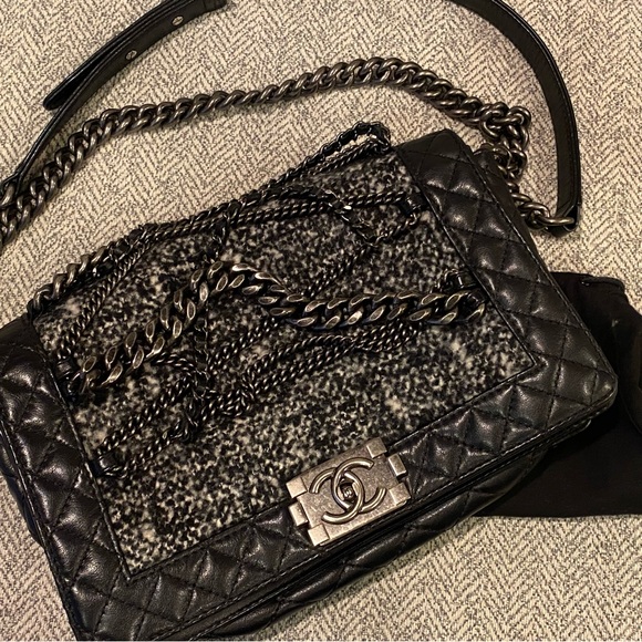 CHANEL Handbags - Chanel Enchanted Tweed Boy Bag